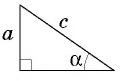 Прямоугольный треугольник в тригонометрии