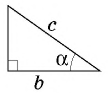 Прямоугольный треугольник в тригонометрии