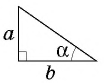Прямоугольный треугольник в тригонометрии