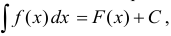 Неопределённый интеграл - определение с примерами решения