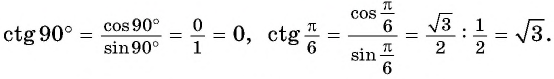 Определение тангенса и котангенса произвольного угла - с примерами решения