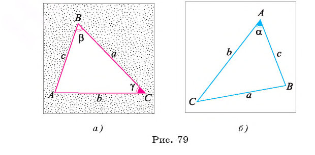 Соотношения между сторонами и углами произвольного треугольника с примерами решения