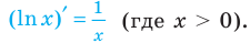 Производные показательной и логарифмической функций с примерами решения