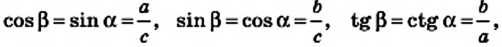 Тригонометрические функции через треугольник