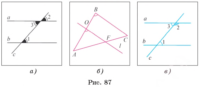 Прямые а и в параллельны с секущая запишите углы равные углу 6