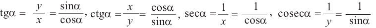 Тригонометрические функции произвольного угла с примерами решения