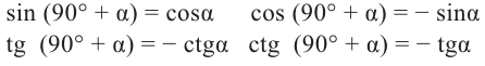 Тригонометрические функции произвольного угла с примерами решения