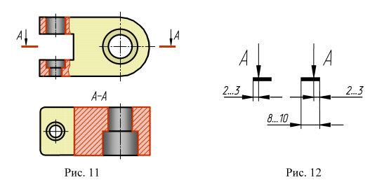Разрезы в инженерной графике на чертежах с примерами