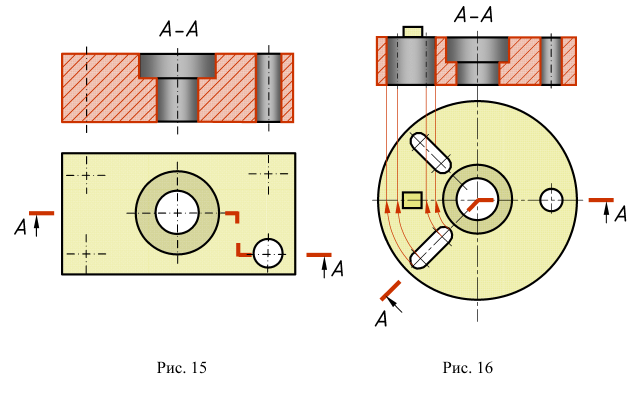 Разрезы в инженерной графике на чертежах с примерами