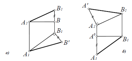 Прямая линия в начертательной геометрии с примерами