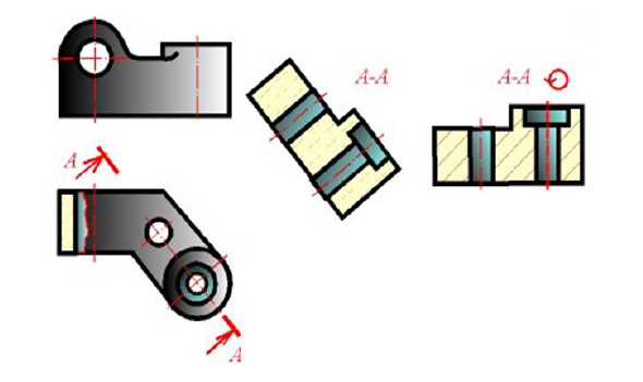 Виды, разрезы, сечения в начертательной геометрии с примерами
