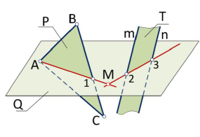 Взаимное положение прямой и плоскости с примерами