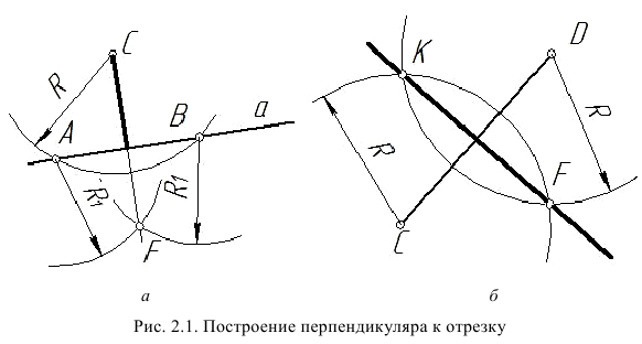 Геометрическое черчение - примеры с решением заданий и выполнением чертежей