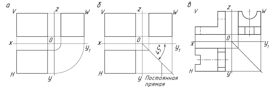 Черчение - примеры с решением заданий и выполнением чертежей