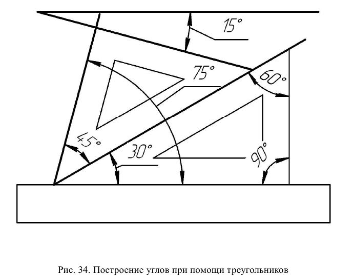 Геометрическое черчение - примеры с решением заданий и выполнением чертежей