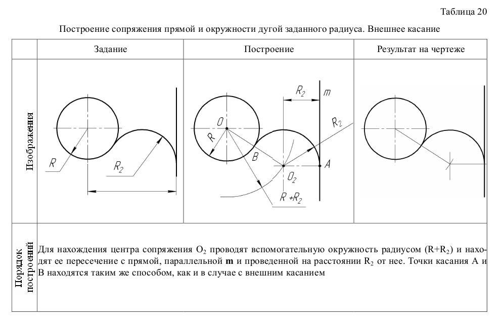 Геометрическое черчение - примеры с решением заданий и выполнением чертежей