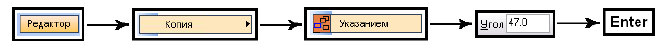 Построение угла, равного заданному в КОМПАС - 3D с примером