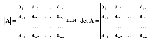 Определитель матрицы - определение и вычисление с примерами решения