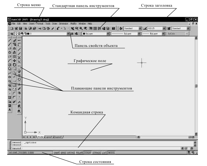 Создание и построение объектов в AutoCAD с примерами