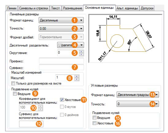 Размеры в AutoCAD с примерами - нанесение, простановка и настройка