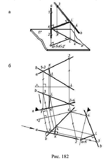 Начертательная геометрия - примеры с решением заданий и выполнением задач