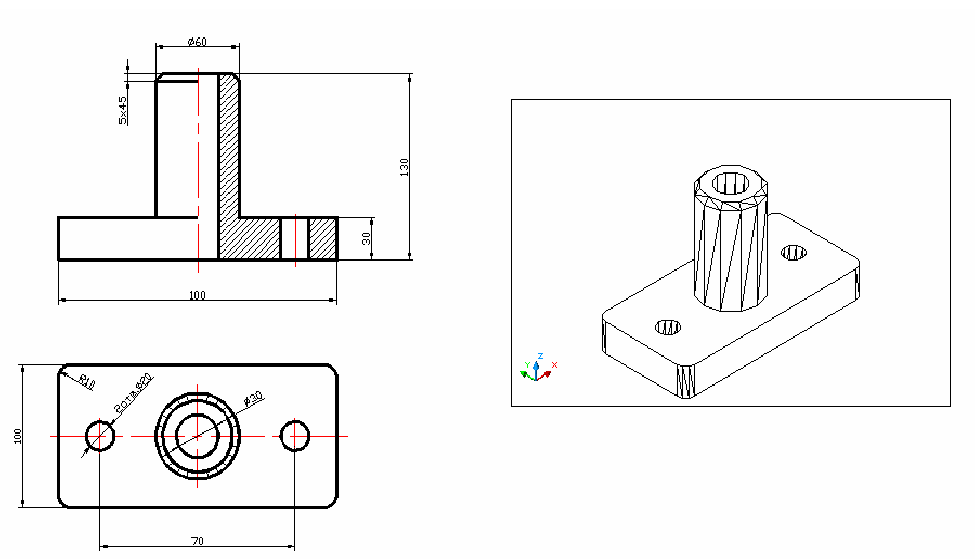 Трехмерное моделирование в AutoCAD - 3D моделирование правила и примеры