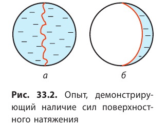 Поверхностное натяжение жидкости - формулы и определение с примерами