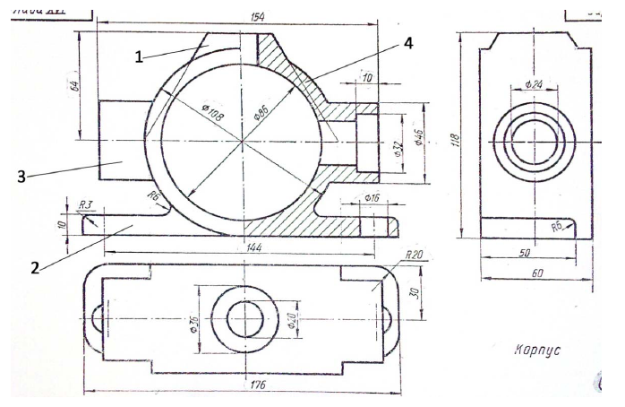 Черчение в AutoCAD с примерами