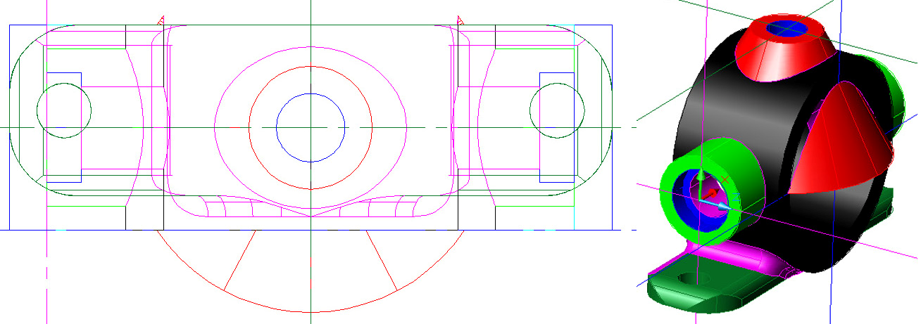 Черчение в AutoCAD с примерами