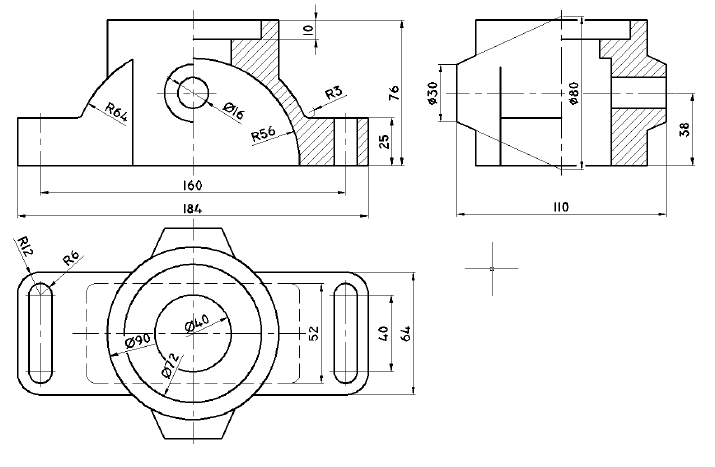 Черчение в AutoCAD с примерами