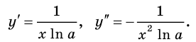 Производные показательной и логарифмической функций с примерами решения
