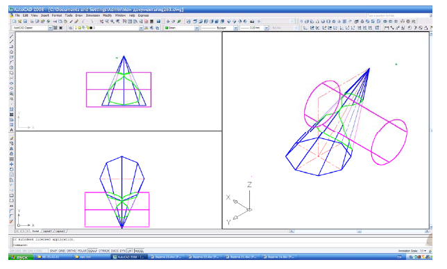 Черчение в AutoCAD с примерами