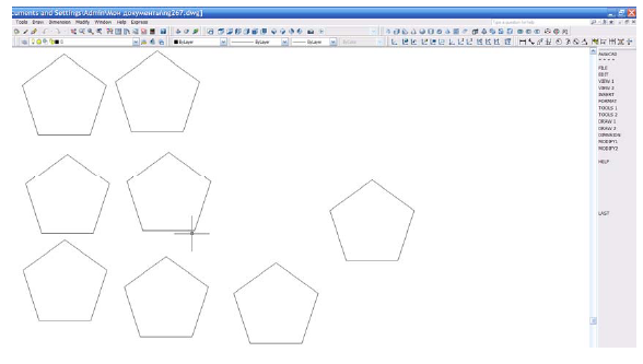 Черчение в AutoCAD с примерами