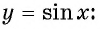 Функция y=sin x и её свойства и график с примерами решений
