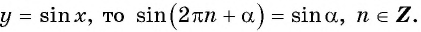 Функция y=sin x и её свойства и график с примерами решений