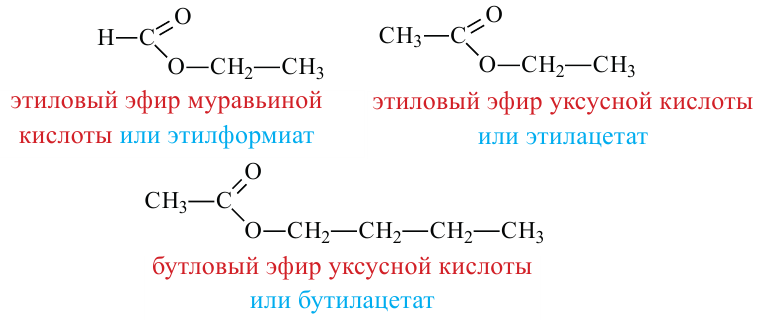 При гидролизе этилацетата образуются