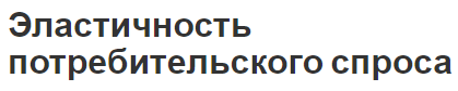 Эластичность потребительского спроса - концепция, неэластичность и эластичность