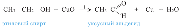 Уксусный альдегид из этилового спирта. Реакция из этилового спирта в уксусный альдегид.