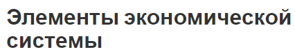 Элементы экономической системы - особенности, условия, взаимодействие и наличие форм