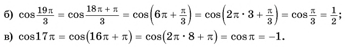 Функция y=cos x и её свойства и график с примерами решения