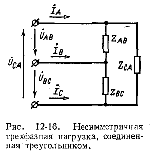 Трехфазные несимметричные цепи