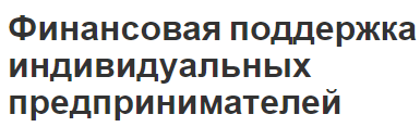 Финансовая поддержка индивидуальных предпринимателей - функции и содействие развитию