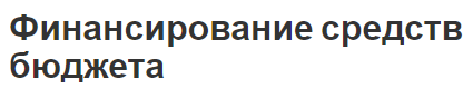 Финансирование средств бюджета - структура, суть и источники