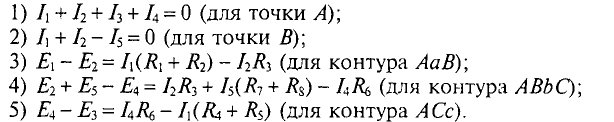 Метод узловых и контурных уравнений