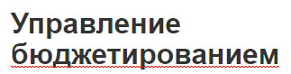 Управление бюджетированием - суть, принципы, состав и сущность