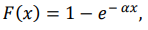 Случайная величина 𝑋, возможные значения неотрицательны, задана функцией распределения 𝐹(𝑥) = 1 − 𝑒 − 𝛼𝑥 , (𝛼 > 0). Найти математическое ожидание
