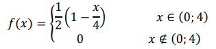 Случайная величина 𝑋 имеет плотность распределения вероятностей 𝑓(𝑥) = { 1 2 (1 − 𝑥 4 ) 𝑥 ∈ (0; 4) 0 𝑥 ∉ (0; 4) Определить вероятность попадания значений случайной величины