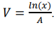 Случайная величина 𝑋 имеет показательное распределение с параметром 𝐴. Найти плотность распределения случайной величины 𝑉 = 𝑙𝑛(𝑥) 𝐴