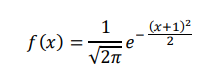 Плотность вероятности распределения случайной величины имеет вид 𝑓(𝑥) = 1 √2𝜋 𝑒 − (𝑥+1) 2 2 Найти вероятность