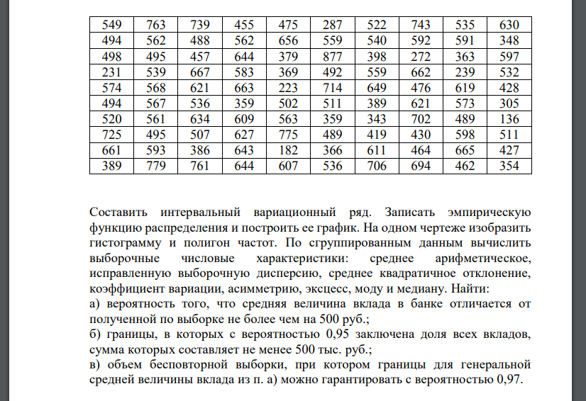 С целью определения средней суммы вкладов на 1 января текущего года в сберегательном банке, имеющем 2000 вкладчиков, по схеме